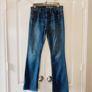 Gap Perfect Boot Dark Indigo Mid Rise Jeans Size 4  27 R